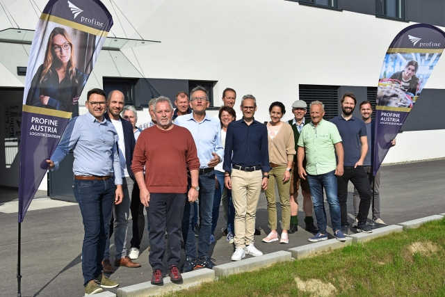 Besichtigung der profine Austria GmbH am Standort in Wollsdorf