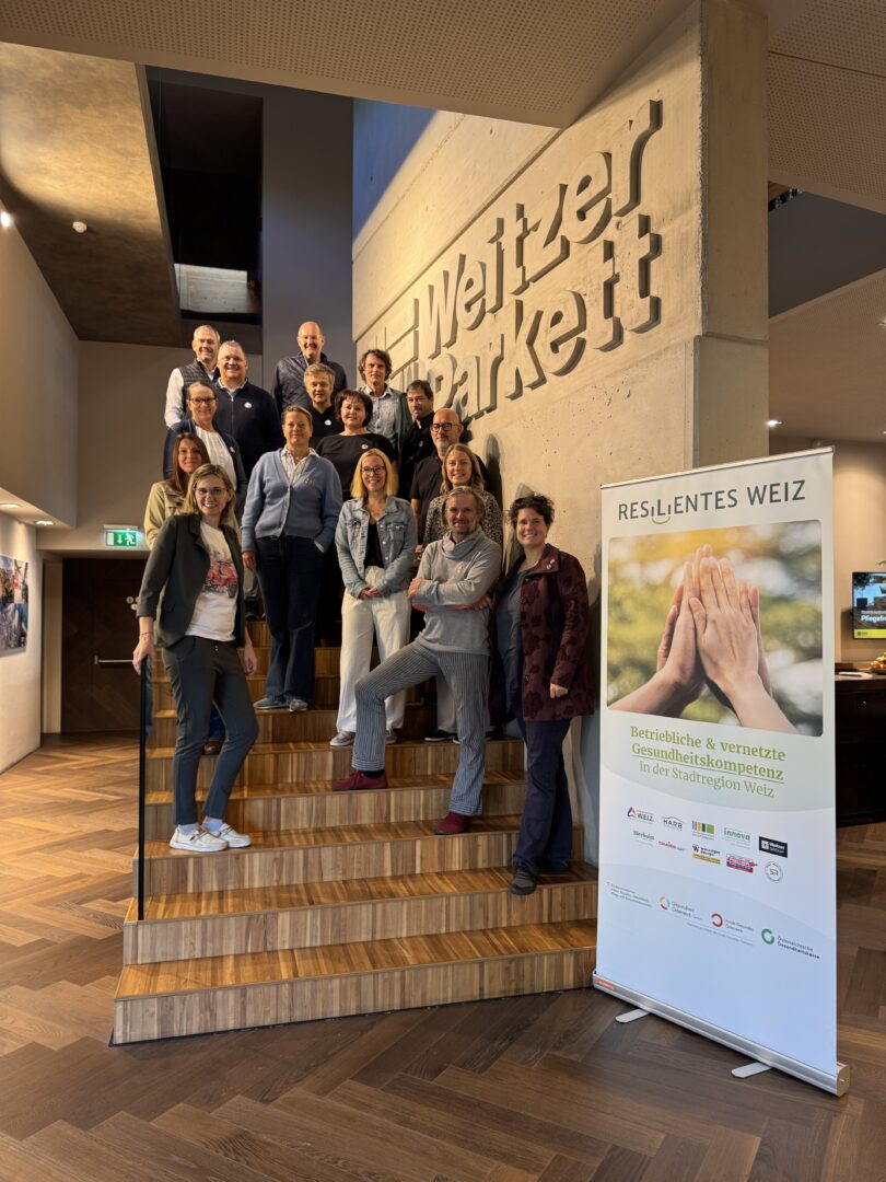 Ende September fand ein interessantes Vernetzungstreffen im Rahmen des BGF-Projektes "Resilientes Weiz" bei Weitzer Parkett statt.